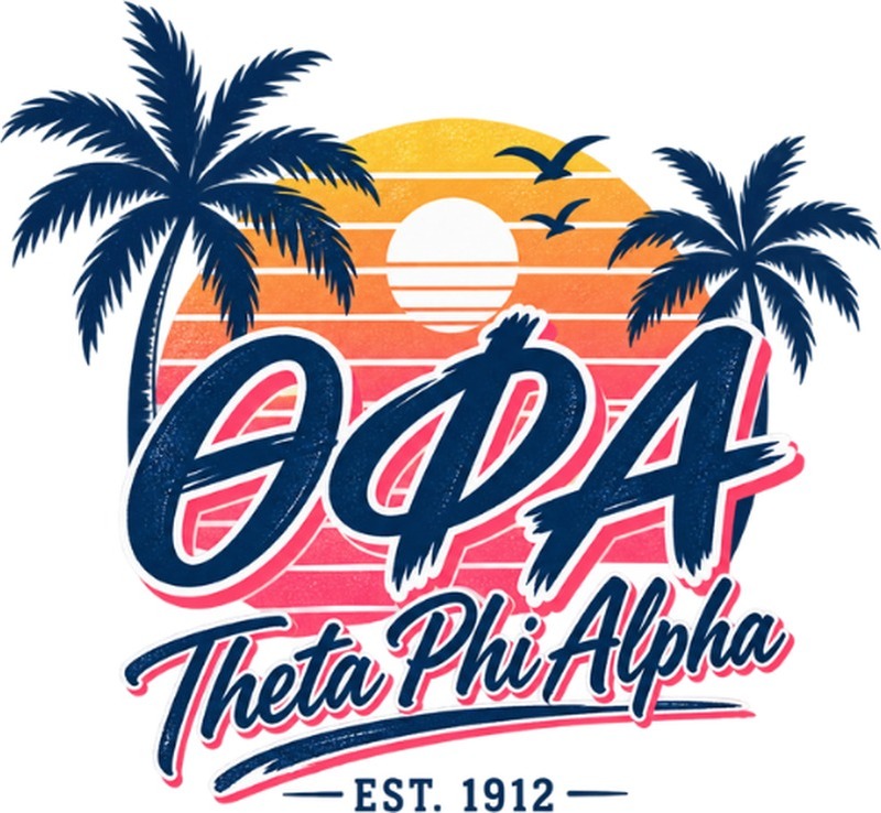 Theta Phi Alpha — Made for Each Other Est. 1912 — left chest logo