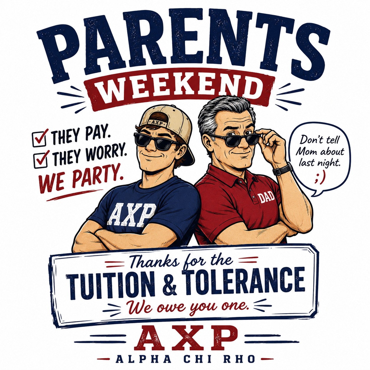 Alpha Chi Rho — Parents Weekend Tuition & Tolerance