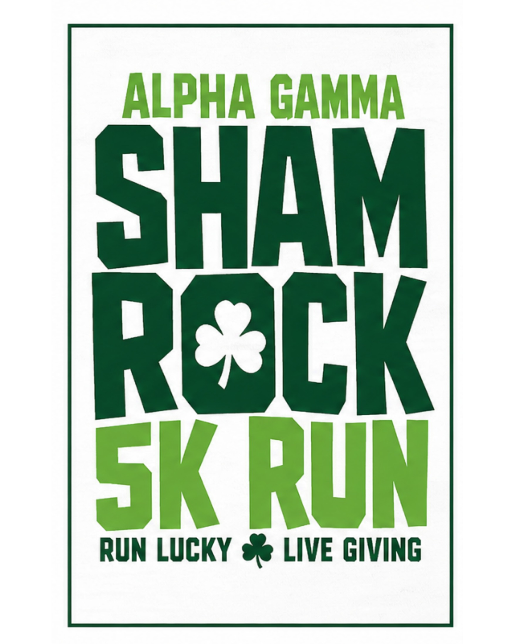 Alpha Gamma — Shamrock 5K Run