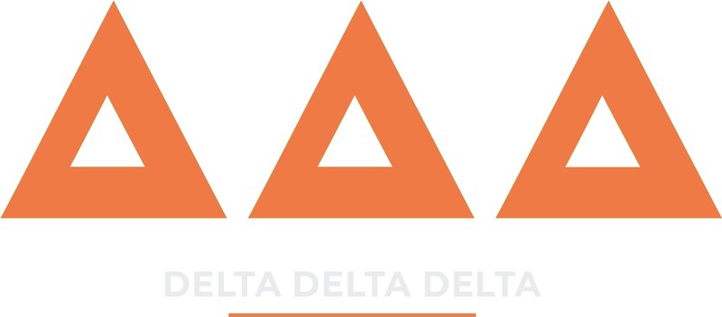 Delta Delta Delta — Crush Party — left chest logo
